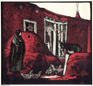 A Patio Of Cienaga (illustration For Forum) — Howard Cook