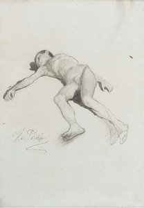 A Reclining Boy — Ilya Yefimovich Repin