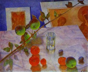 Pink Still Life — Kuzma Petrov-vodkin