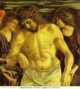 Dead Christ Between Two Angels — Giovanni Bellini, Renaissance