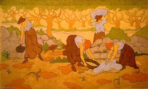 Four Woman At A Fountain — Paul Elie Ranson