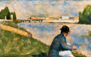 Banks Of The Seine At Suresnes — Žorž Pjer Ser, Impressionism