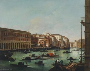 Venedig Canal Grande mit New Factories