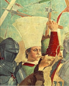 El Ciclo De Arezzo - La Batalla Entre Heraclio Y Cosroes (detalle) [01] — Piero Della Francesca, Renacimiento Temprano