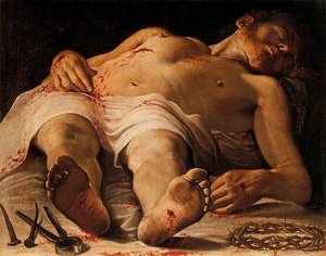 Dead Christ — Annibale Carracci