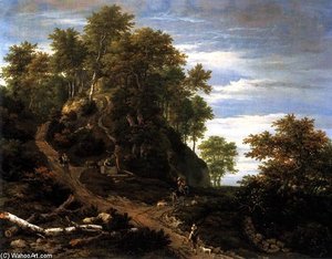 Hilly Landscape — Jacob Van Ruisdael