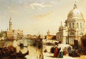 The Grand Canal With Santa Maria Della Salute — Edward Pritchett