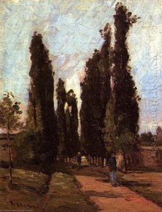 La Ruta — Camille Pissarro, Impressionist Landscape