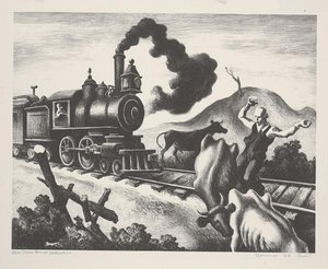 Slow Train Through Arkansas — Thomas Hart Benton