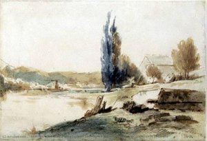 House Near A Pond In Auvergne — Théodore Rousseau (pierre Etienne Théodore Rousseau)