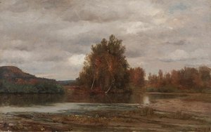 Gray Day On The Esopus — Jasper Francis Cropsey