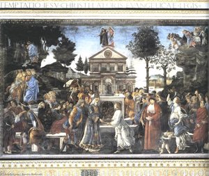 Die Drei Versuchungen Christi — Sandro Botticelli