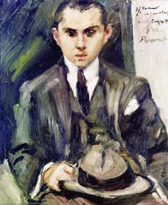 Thomas With His Hat In His Hand — Lovis Corinth