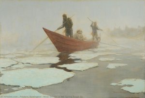 Fließkräfte Beim Eisbruch — Frederic Remington