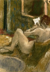 Nude From The Rear, Reading — Edgar Degas