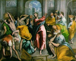 Christ Driving The Traders From The Temple — El Greco