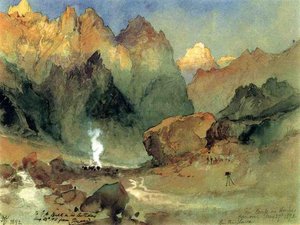 In The Lava Beds — Thomas Moran