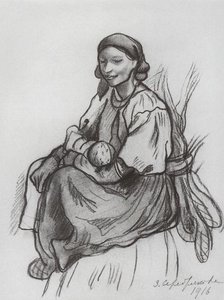 A Peasant Woman With A Child — Zinaida Serebriakova