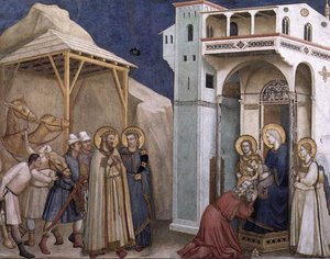 The Adoration Of The Magi (north Transept, Lower Church, San Francesco, Assisi) — Giotto Di Bondone, Proto-renaissance