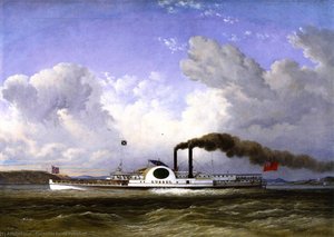 The Steamship 'quebec' — Cornelius David Krieghoff