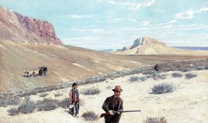 Theodore Roosevelt Sage Grouse Shooting'''' — Henry F Farny