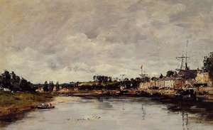 The Somme At Saint-valery-sur-somme — Eugène Louis Boudin