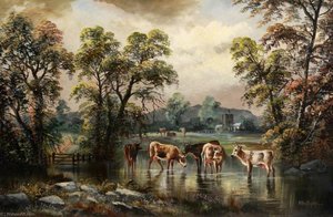 Landscape With Church — Alfred Worthington
