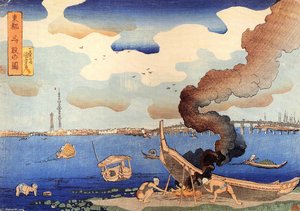 Caulking Boats — Utagawa Kuniyoshi