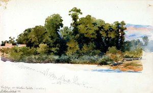 The Wye At Wilton Castle (wales) — George Elbert Burr