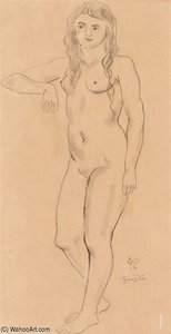 Femme Nue Accoudée — Léonard Tsuguharu Foujita