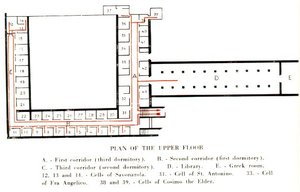 Plan Of The Upper Floor In The Convento Di San Marco — Fra Angelico