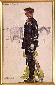 Le Commandant Touchon, Chasseur Alpin, 1918 — Joseph-félix Bouchor