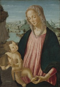 Virgin And Child With The Infant Saint John The Baptist — Francesco Di Giovanni Botticini