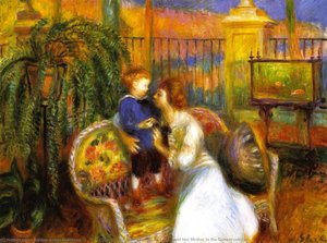 The Conservatory (also Known As Lenna And Her Mother In The Conservatory) — William James Glackens, Contemporary Realism