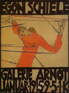 Self Portrait As St. Sebastian (poster) — Egon Schiele