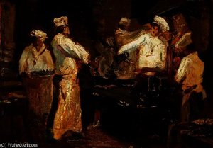Les Cuisinières — Adolphe Joseph Thomas Monticelli