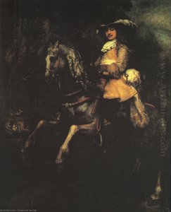 Frederick Rihel On Horseback — Rembrandt Van Rijn, Dutch Baroque