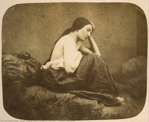 Female Portrait — Jean Louis Marie Eugène Durieu