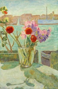 Flowers On A Balcony — Vanessa Bell