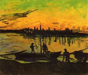 Coal Barges — Vincent Willem Van Gogh, Post-impressionism