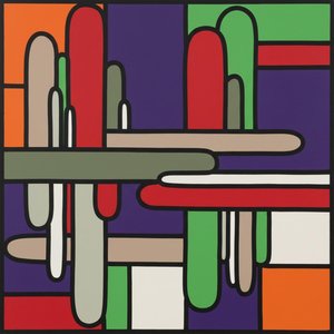 Equilibrio Fragmentado: Un Estudio Monumental De Formas Geométricas Entrelazadas Y Tonos Saturados — Caroline Pelletier