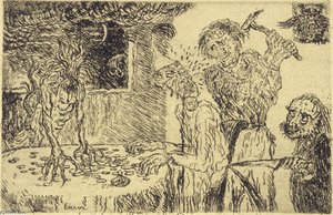 Greed (sketch) — James Ensor, Expressionism & Surrealism