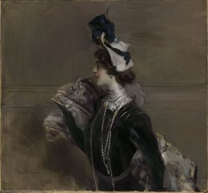 Portrait Of Mme Lina Cavalieri — Giovanni Boldini