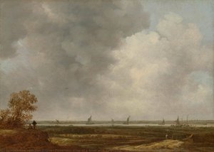 Panoramic View Of A River With Low-lying Meadows, Jan Van Goyen, In Or After 1644 — Jan Josephszoon Van Goyen, Dutch Golden Age