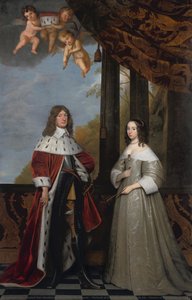 Portrait Of Friedrich Wilhelm (1620-88), Elector Of Brandenburg, And His Wife Louise Henriette (1627-67), Countess Of Orange-nassau, Gerard Van Honthorst, 1647 — Gerard Van Honthorst