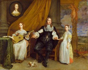 A Gentleman With His Two Daughters