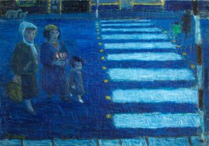 People and Crossing Rhondda Crossing