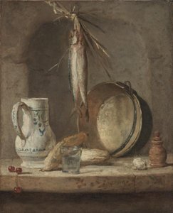 Still Life With Herrings — Jean-baptiste-siméon Chardin