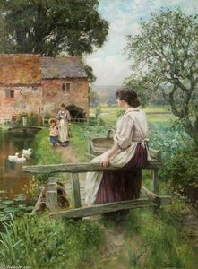 By A Water Mill — Henry John Yeend King