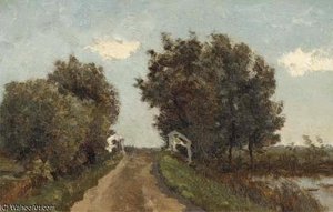 Landscape With A White Bridge — Paul Joseph Constantine Gabriel